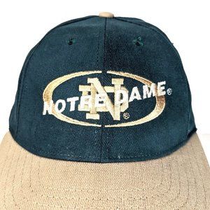 University of Notre Dame Adjustable Green Cap University Square USA Made